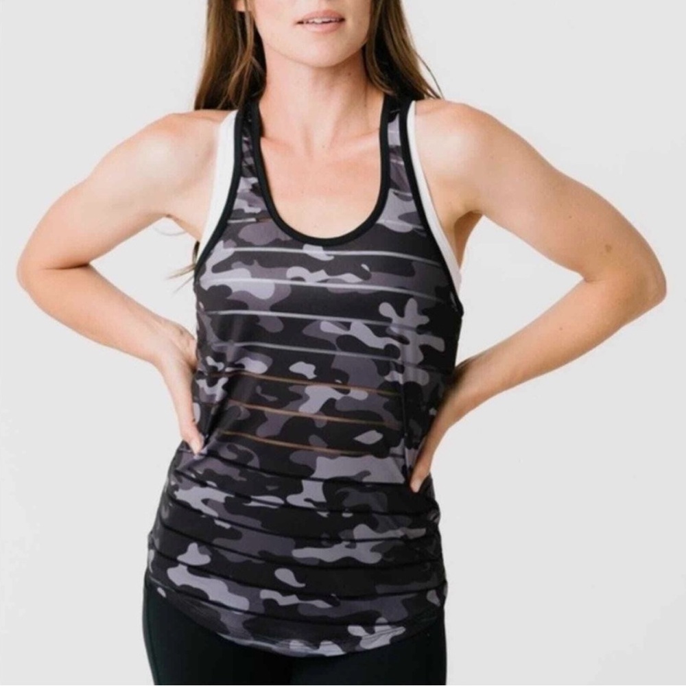 NWT- Zyia Black Camo Havana Tank Size- XXXL